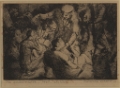 19470000 THE GENDARMERIE Etching Christian C. Vlasto (m. Abbas)